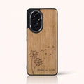 Coque Honor 200 – Make a Wish en bois de tilleul clair