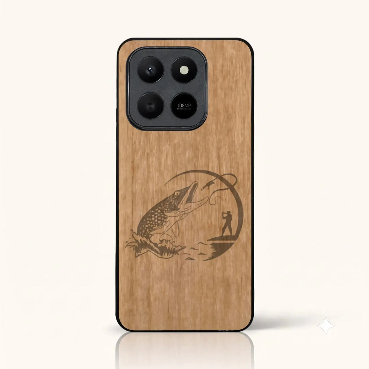 Coque Honor 400 Smart – Le Pêcheur en bois de tilleul clair