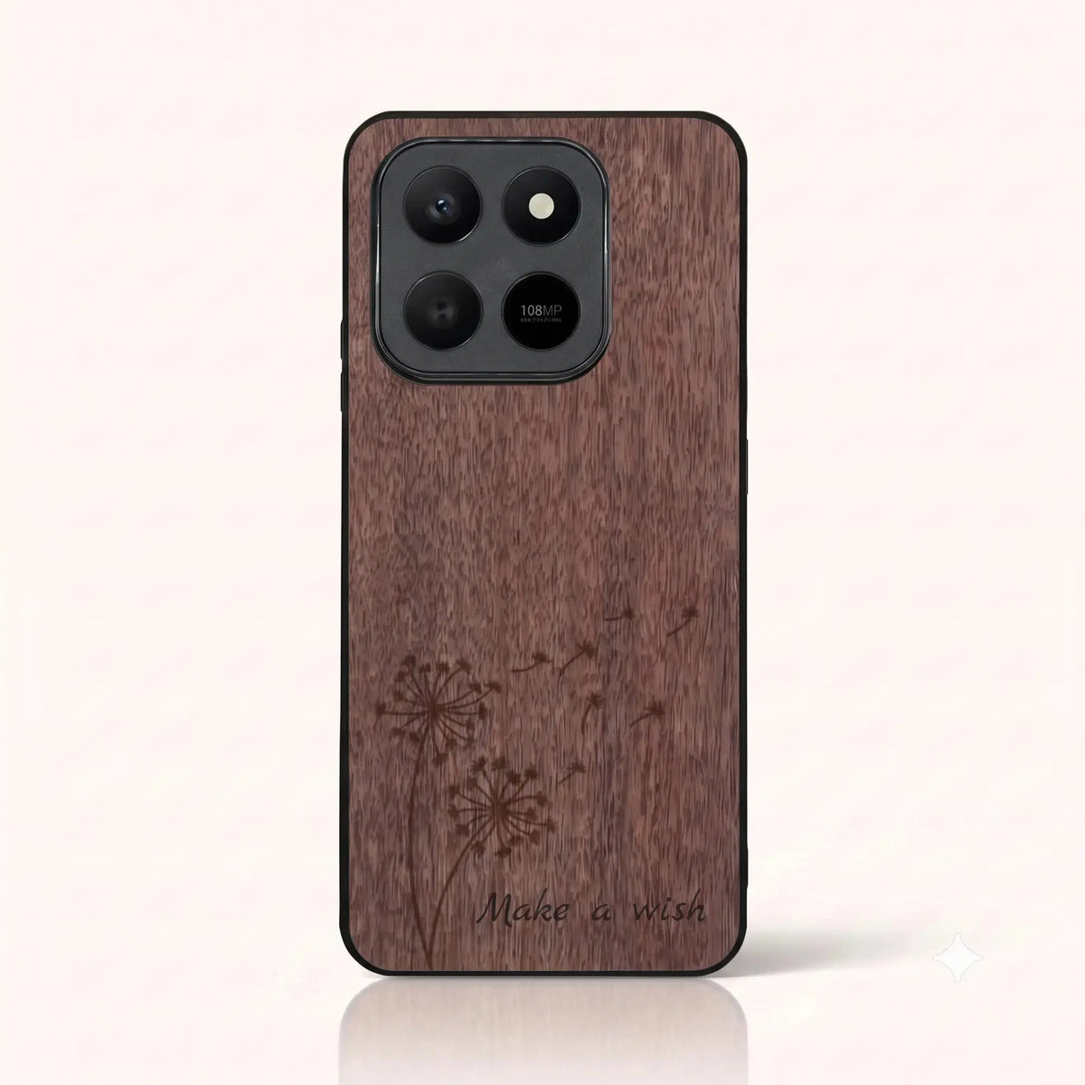 Coque Honor 400 Smart – Make a Wish en bois de noyer foncé