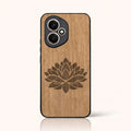 Coque Honor 400 – Fleur de Lotus en bois de tilleul clair