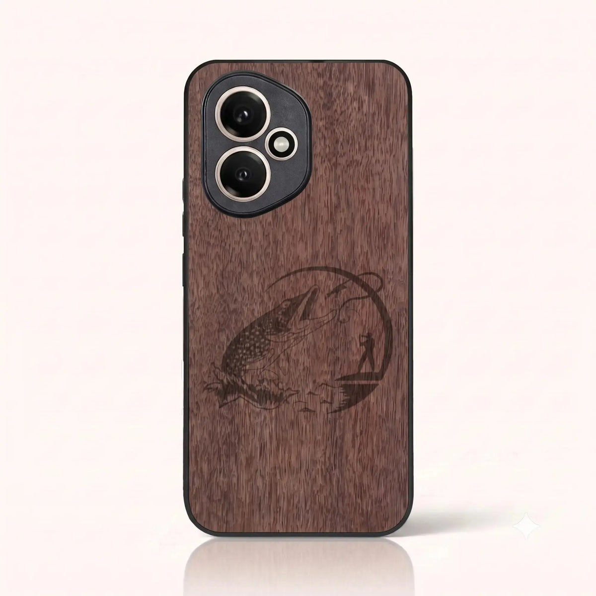 Coque Honor 400 – Le Pêcheur en bois de noyer foncé