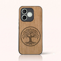 Coque Honor 600 Lite – L'arbre de vie en bois de tilleul clair
