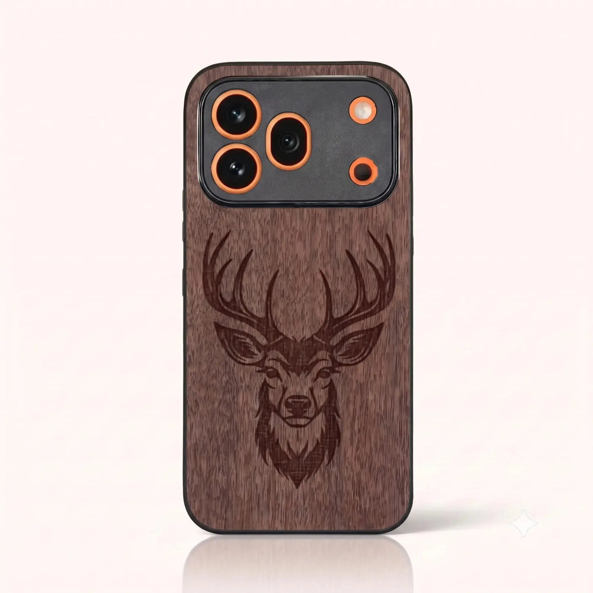 Coque Honor 600 Pro – Le Cerf en gravure sur bois (Noyer)