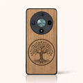 Coque Honor Magic 6 Lite – L'arbre de vie en bois de tilleul clair