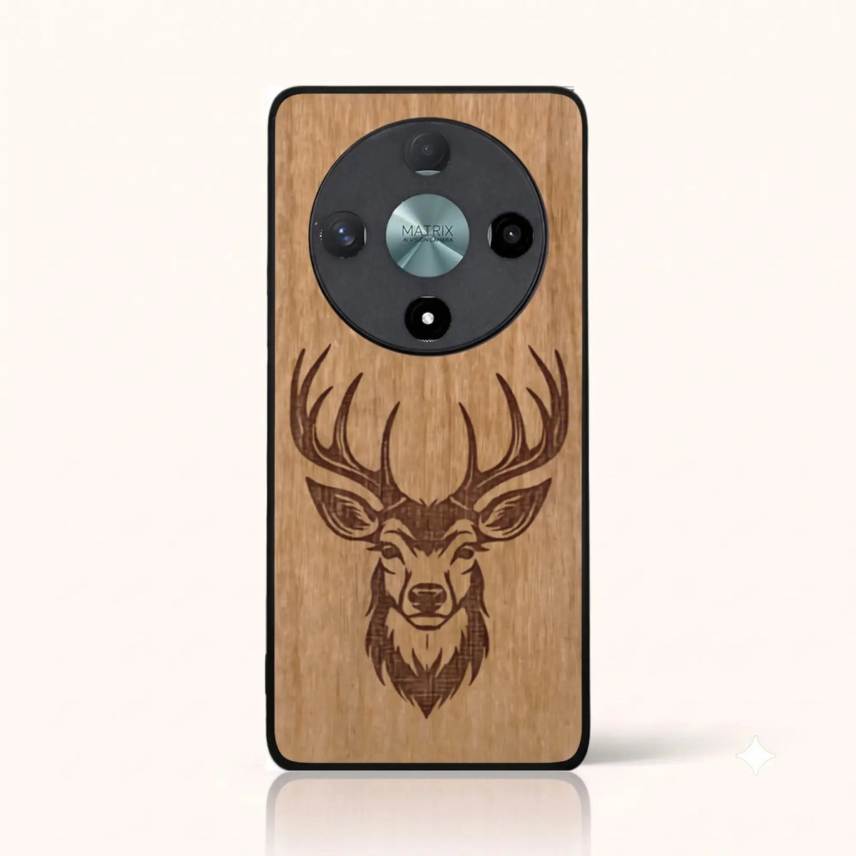 Coque Honor Magic 6 Lite – Le Cerf en gravure sur bois (Tilleul)