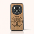 Coque Honor Magic 6 Pro – L'arbre de vie en bois de tilleul clair