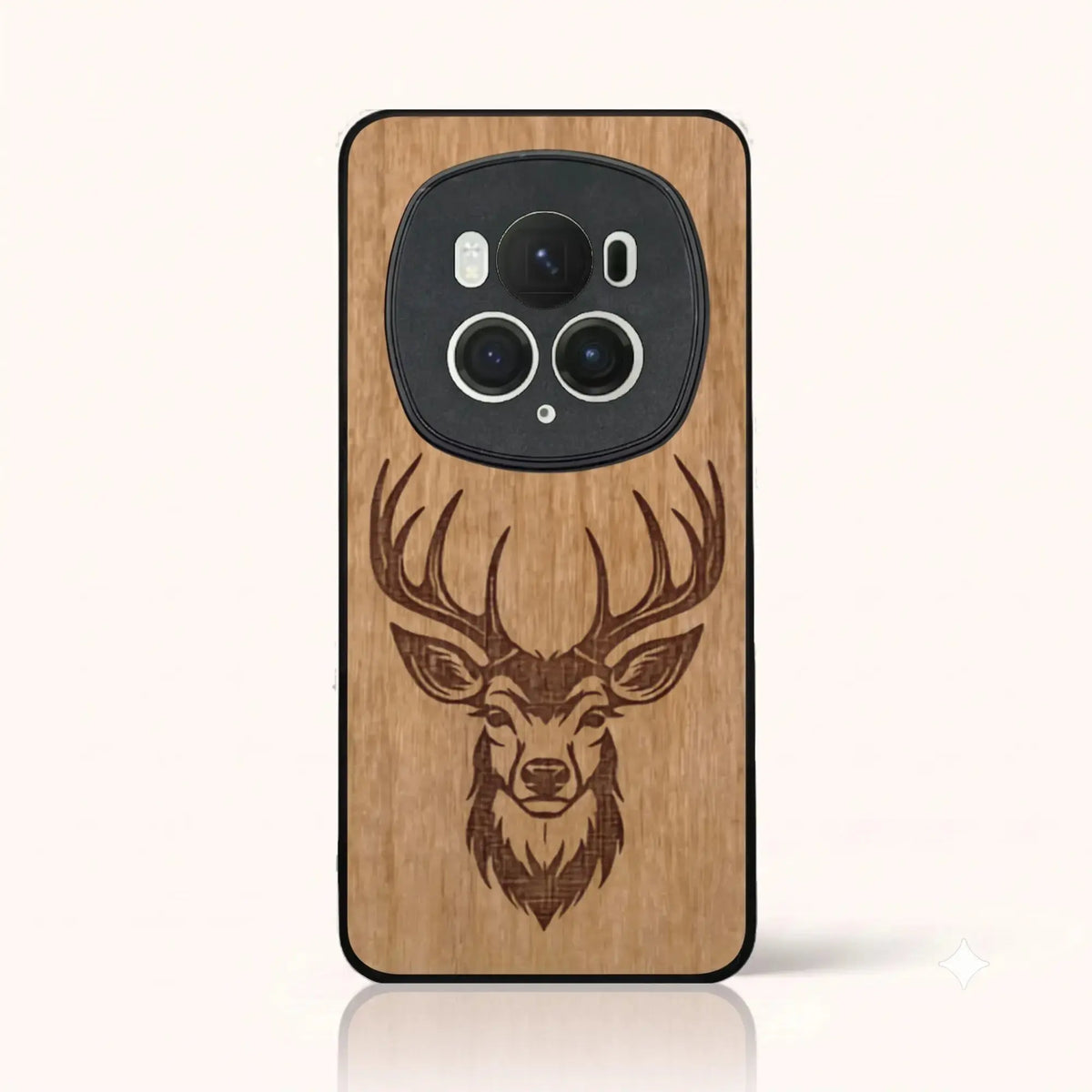 Coque Honor Magic 6 Pro – Le Cerf en gravure sur bois (Tilleul)