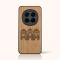 Coque Honor Magic 7 Pro – Les Singes de la sagesse en bois de tilleul clair
