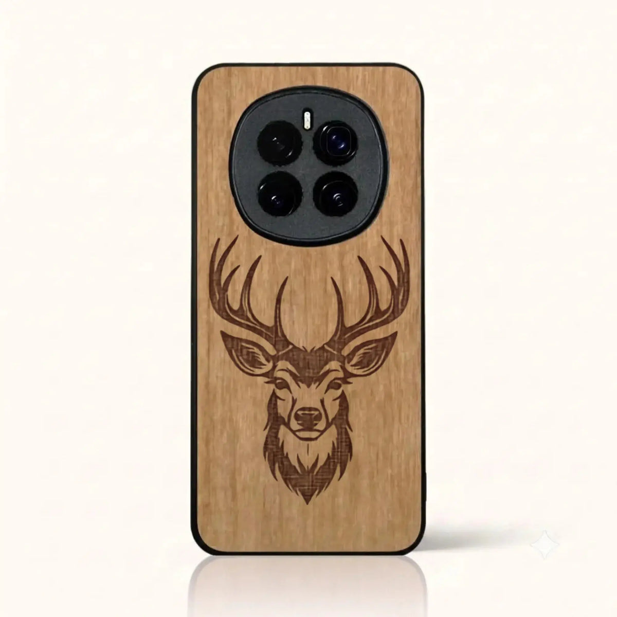 Coque Honor Magic 7 – Le Cerf en gravure sur bois (Tilleul)