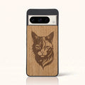 Coque Pixel 8 Pro – Le Chat en bois de tilleul clair