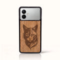 Coque Samsung S26 Edge – Le Chat en bois de tilleul clair