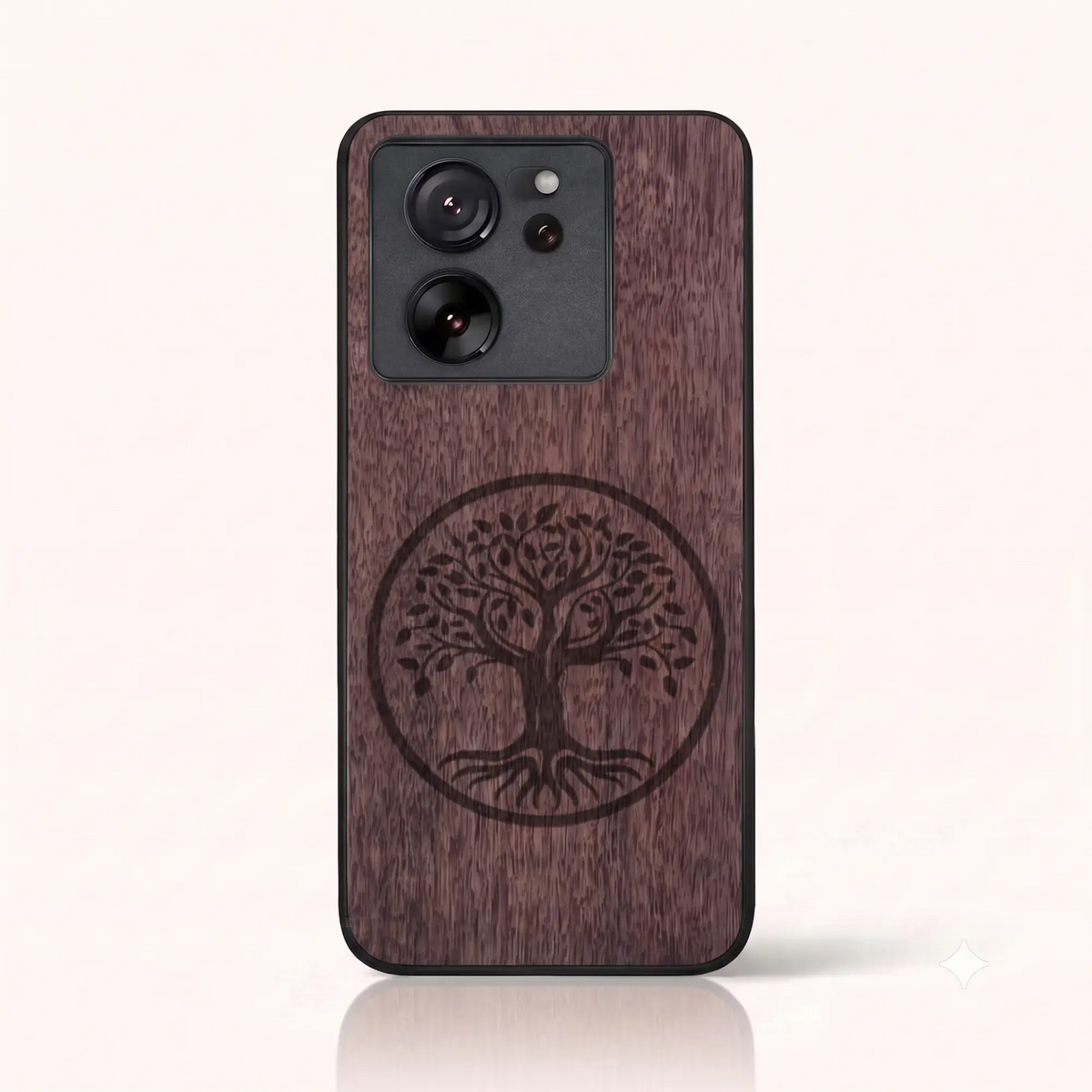 Coque Xiaomi Mi 13T – L'arbre de vie en bois de noyer foncé