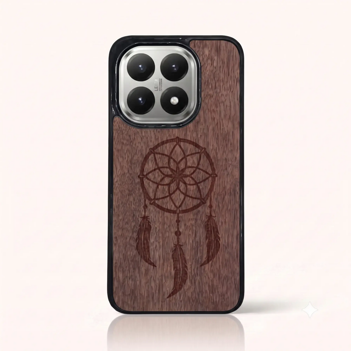 Coque Xiaomi Mi 15T – L'attrape rêve en bois de noyer foncé