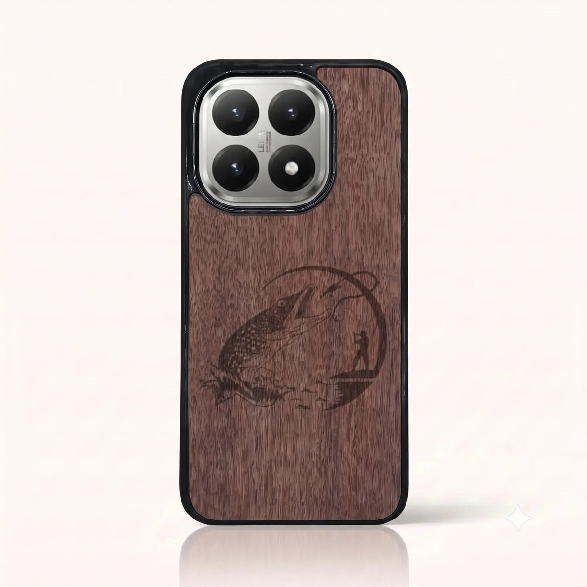 Coque Xiaomi Mi 15T – Le Pêcheur en bois de noyer foncé