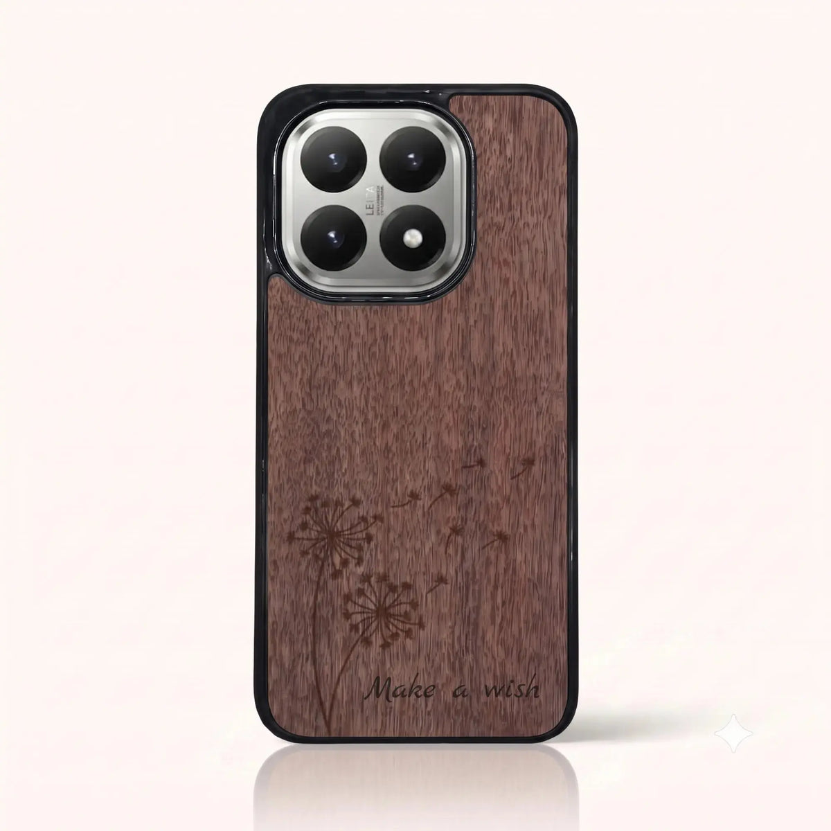 Coque Xiaomi Mi 15T – Make a Wish en bois de noyer foncé