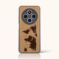 Coque Xiaomi Redmi 14C – Le Planisphère en marqueterie de bois