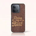 Coque Xiaomi Redmi 15C – Doing My Best en marqueterie de bois