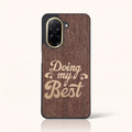 Coque Xiaomi Redmi A5 4G – Doing My Best en marqueterie de bois