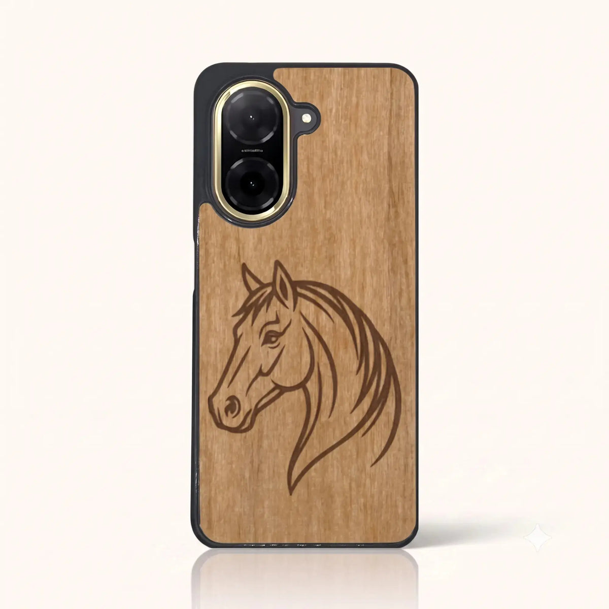 Coque Xiaomi Redmi A5 4G – Le Cheval en bois de tilleul clair