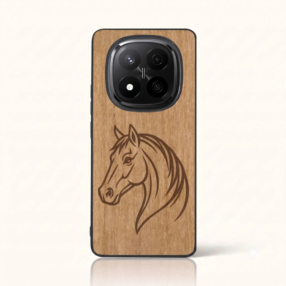 Coque Xiaomi Redmi Note 15 Pro Plus – Le Cheval en bois de tilleul clair
