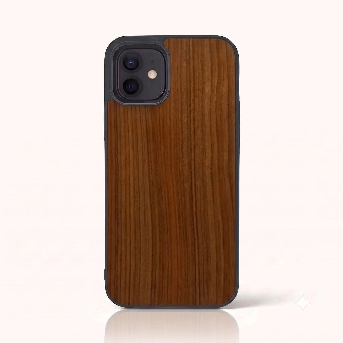 Coque iPhone 12 - Le Merisier en bois massif