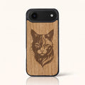 Coque iPhone Air – Le Chat en bois de tilleul clair