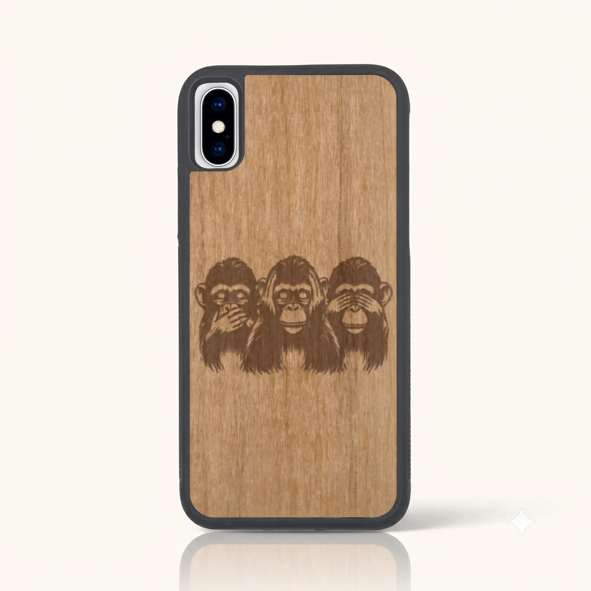 Coque iPhone XS – Singes de la Sagesse
