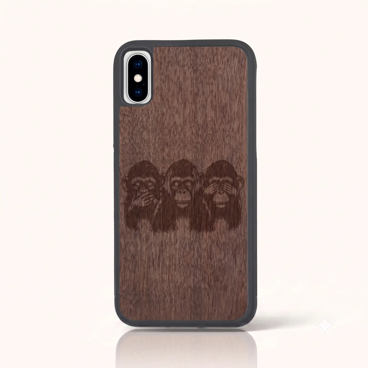 Coque iPhone XS – Singes de la Sagesse