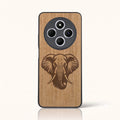 Coque Xiaomi Redmi 14C – Éléphant en bois de tilleul clair