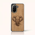 Coque Xiaomi Redmi A5 4G – Éléphant en bois de tilleul clair