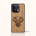 Coque Xiaomi Redmi Note 13 5G – Éléphant en bois de tilleul clair