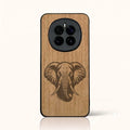Coque Honor Magic 7 – Éléphant en bois de tilleul clair