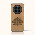 Coque Honor Magic 7 – Fleur de Lotus en bois de tilleul clair