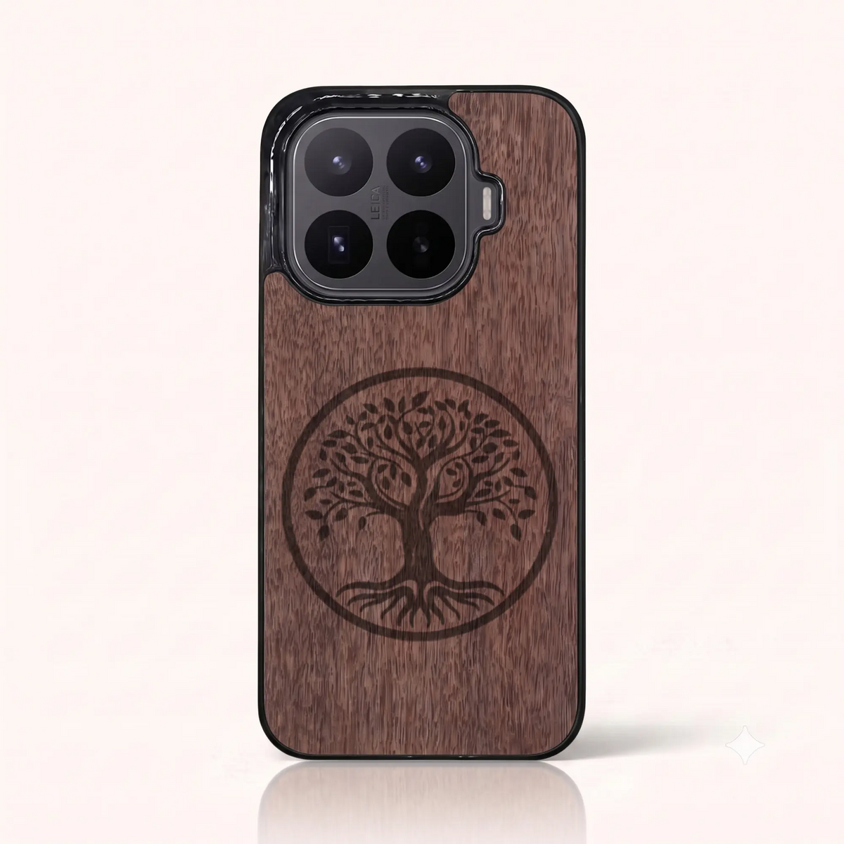 Coque Xiaomi Mi 17T – L'arbre de vie en bois de noyer foncé