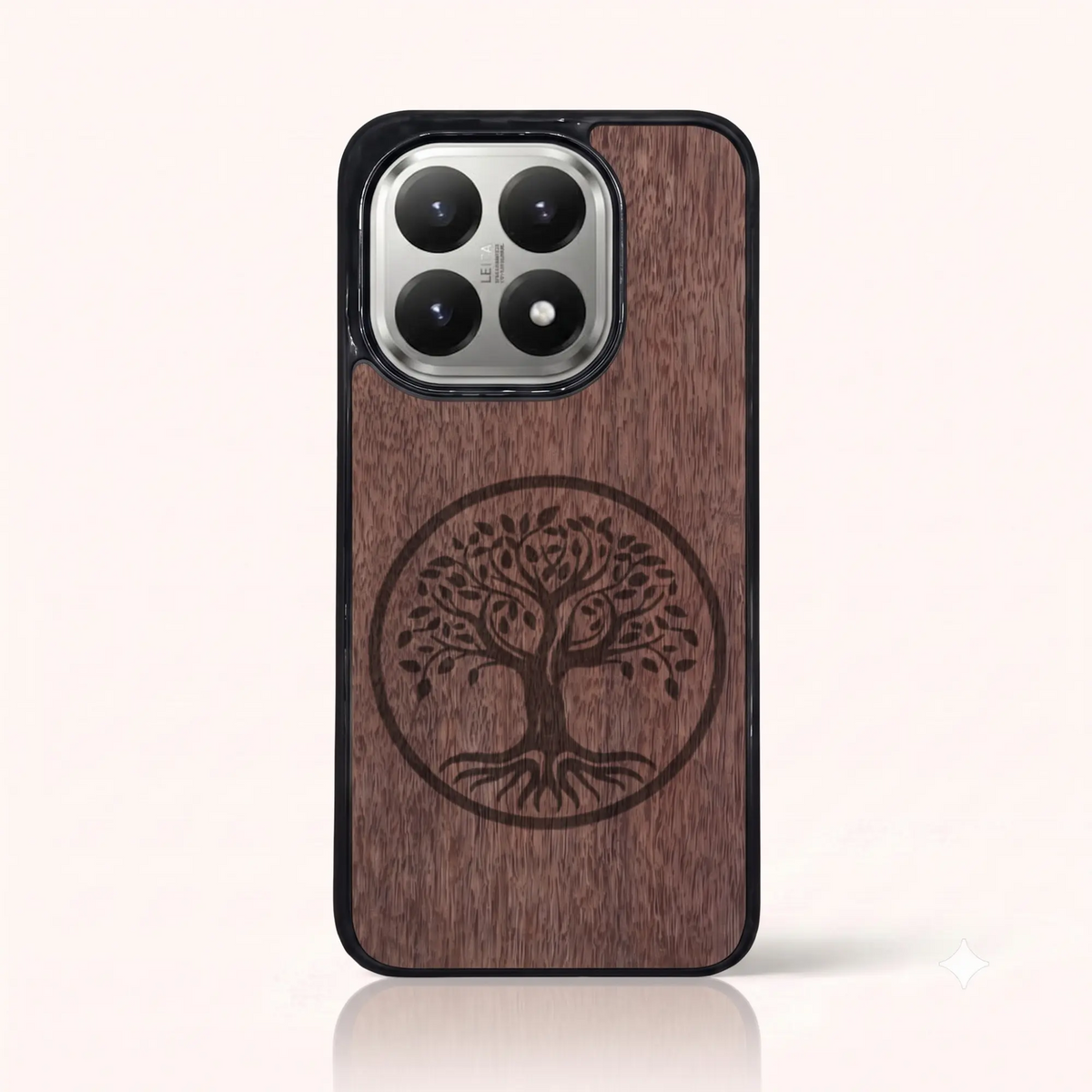 Coque Xiaomi Mi 15T – L'arbre de vie en bois de noyer foncé