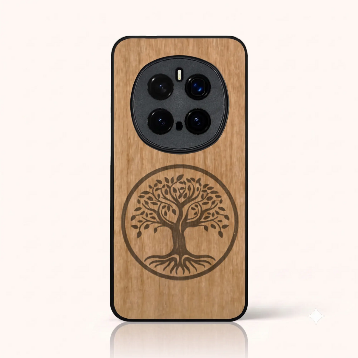Coque Honor Magic 7 Pro – L'arbre de vie en bois de tilleul clair