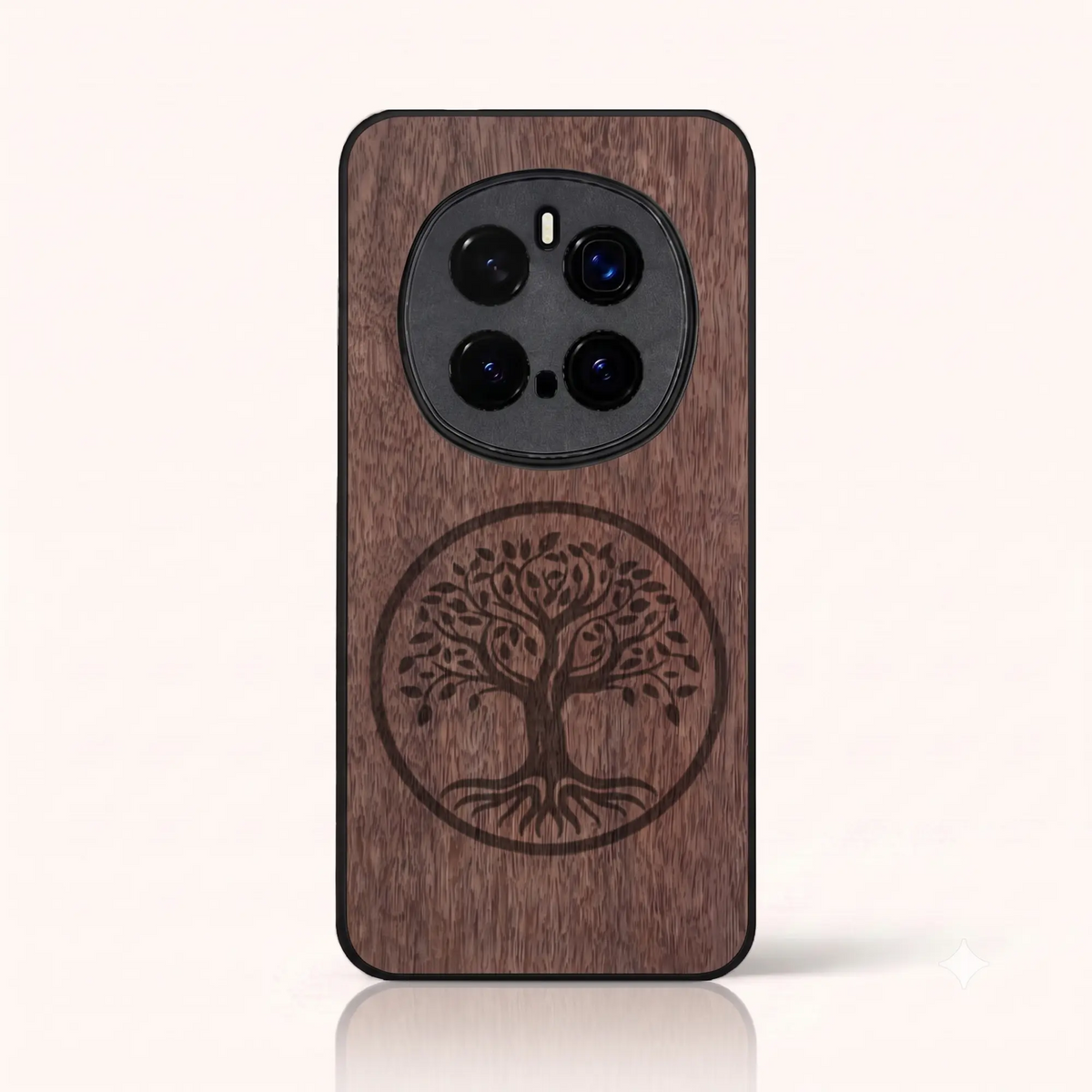 Coque Honor Magic 7 Pro – L'arbre de vie en bois de noyer foncé