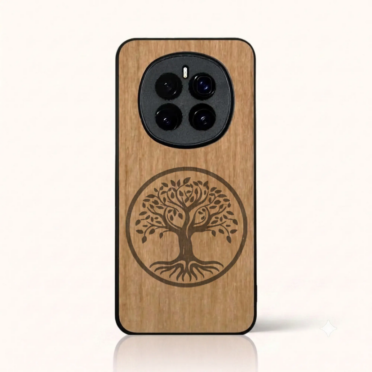 Coque Honor Magic 7 – L'arbre de vie en bois de tilleul clair