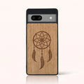 Coque Pixel 7A – L'attrape rêve en bois de tilleul clair
