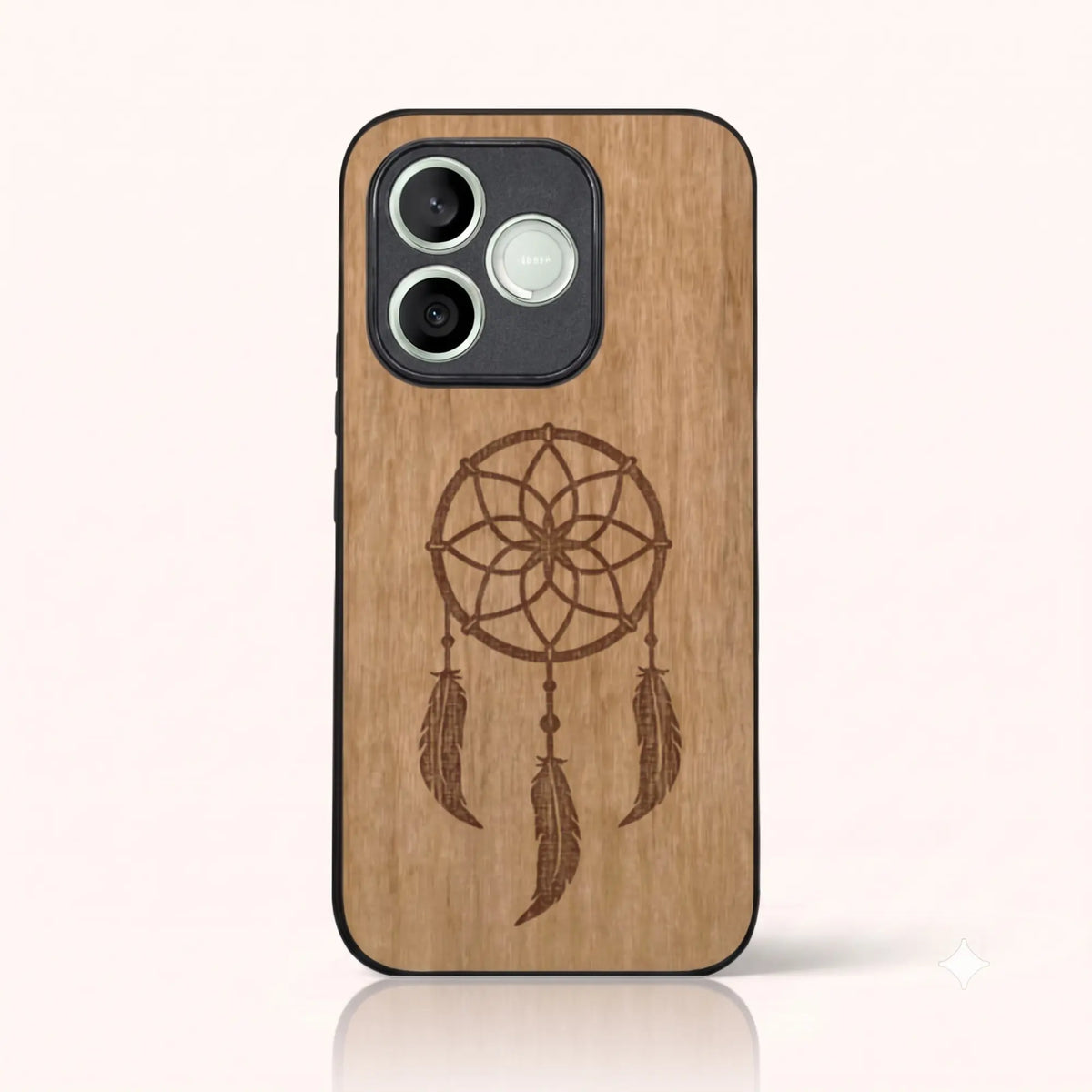 Coque Honor 600 Lite – L'attrape rêve en bois de tilleul clair