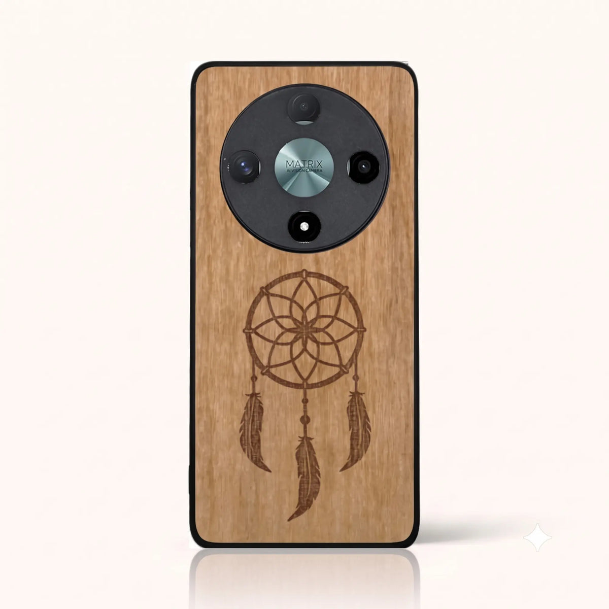 Coque Honor Magic 6 Lite – L'attrape rêve en bois de tilleul clair