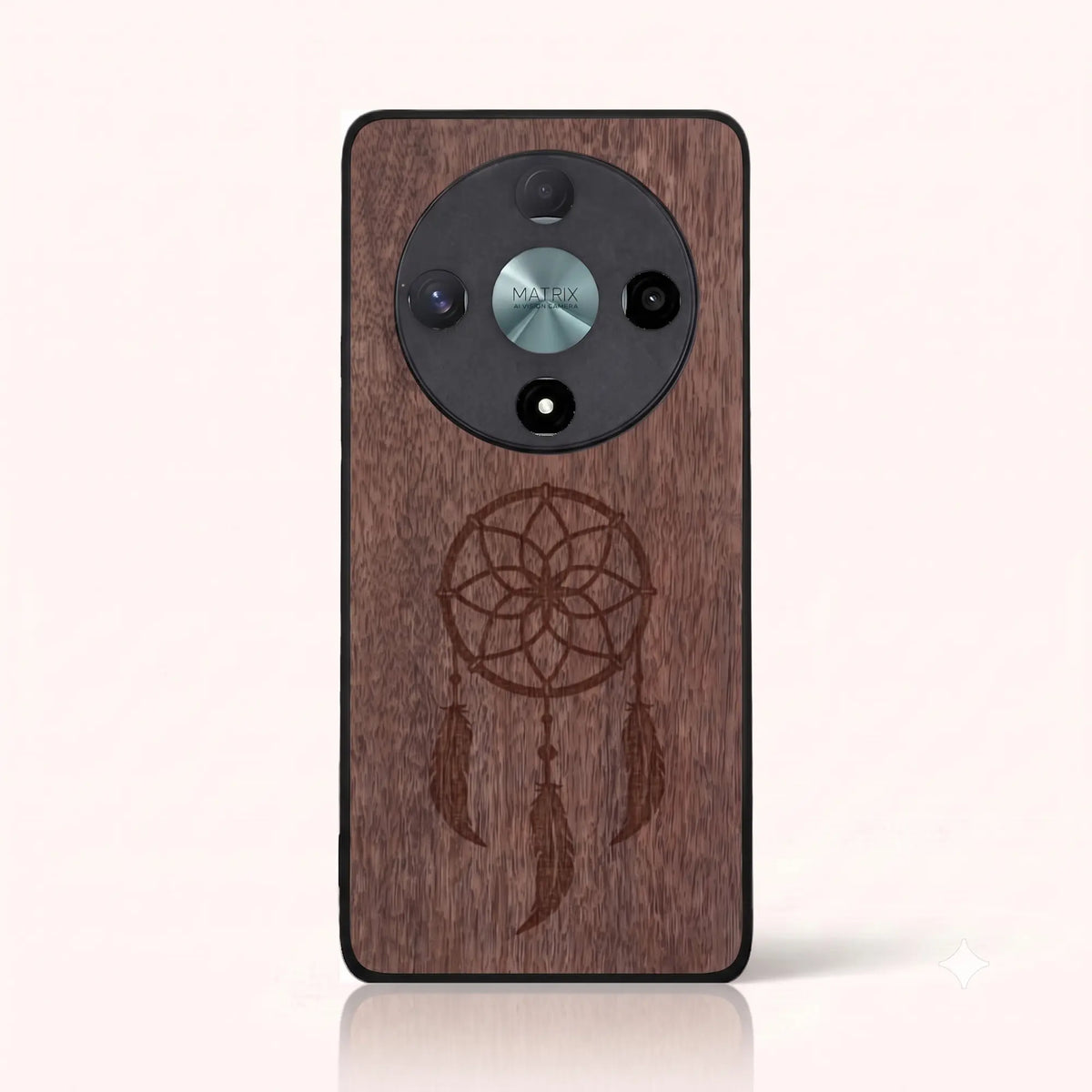 Coque Honor Magic 6 Lite – L'attrape rêve en bois de noyer foncé