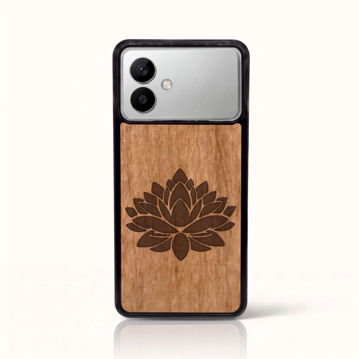 Coque Samsung S26 Edge en marqueterie La Fleur de Lotus – Clair (Tilleul)