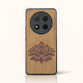 Coque Honor Magic 7 Lite – La Fleur de Lotus en marqueterie de bois