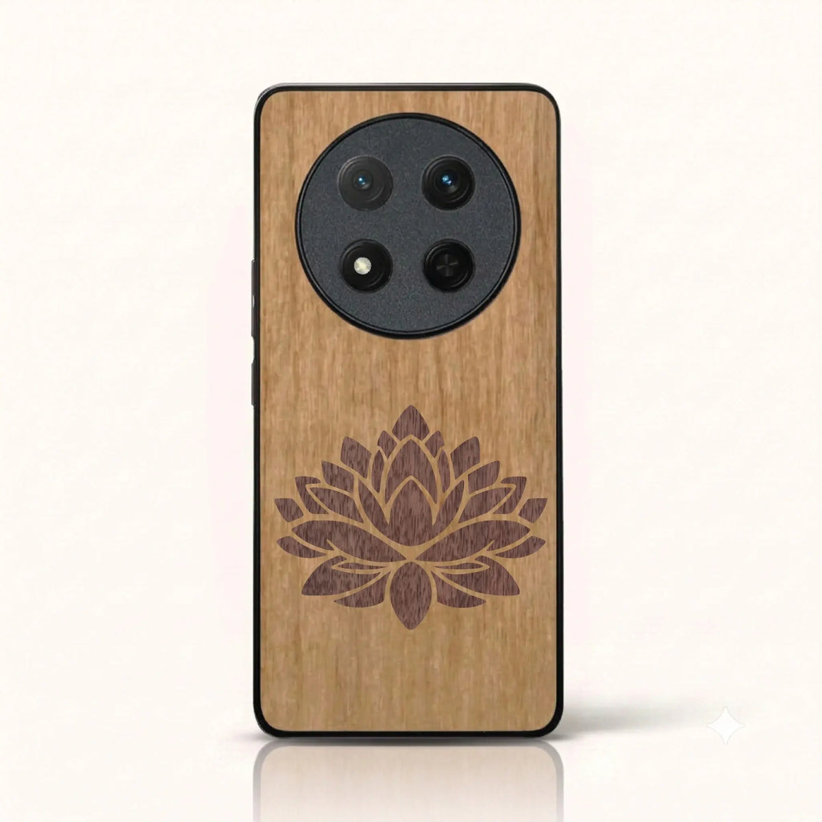 Coque Honor Magic 7 Lite – La Fleur de Lotus en marqueterie de bois
