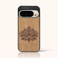Coque Pixel 10 Pro – La Fleur de Lotus en marqueterie de bois