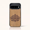 Coque Pixel 11 et Pixel 11 Pro – La Fleur de Lotus en marqueterie de bois