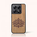 Coque Xiaomi Mi 14T et Mi 14T Pro – La Fleur de Lotus en marqueterie de bois