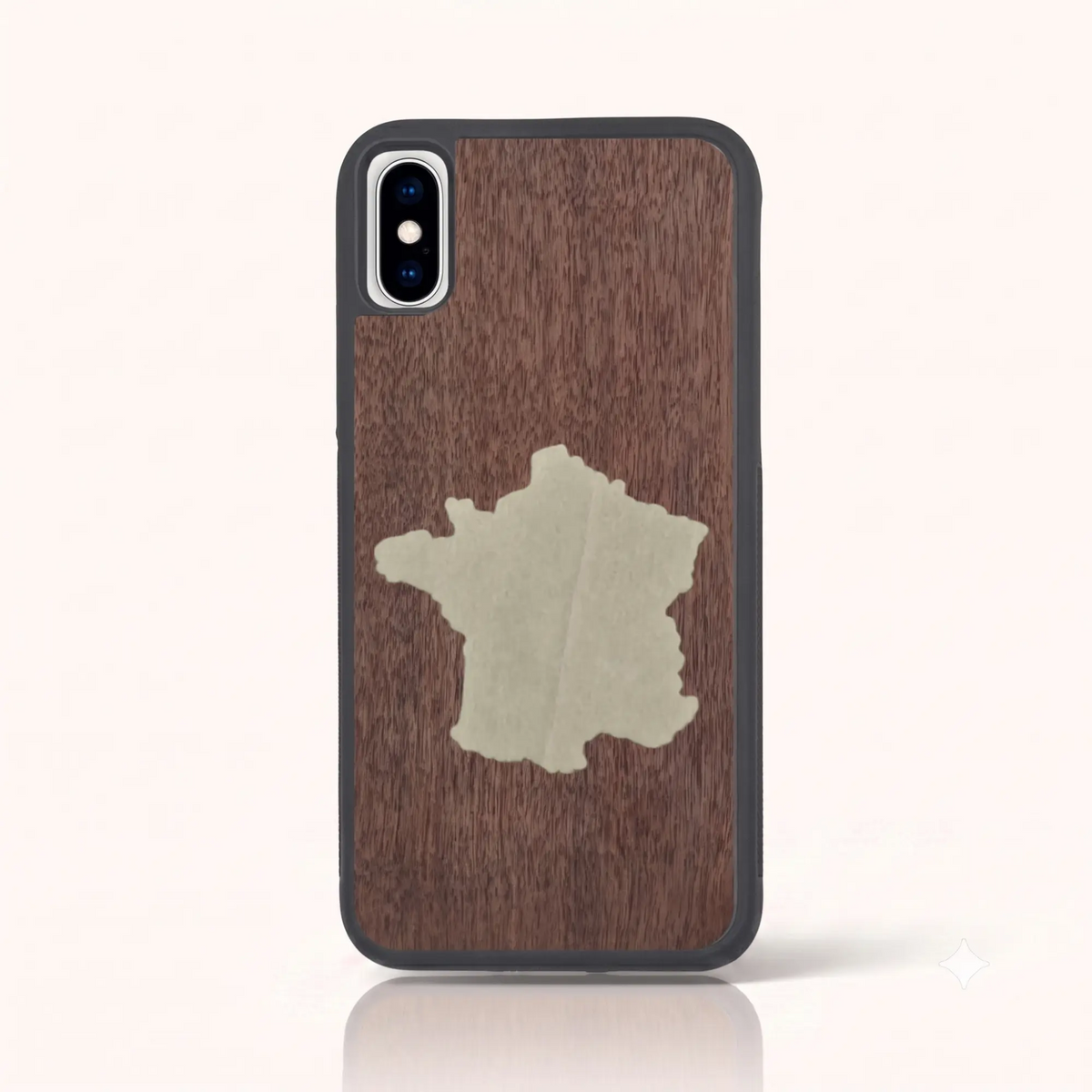 Coque en bois La France - iphone_x
