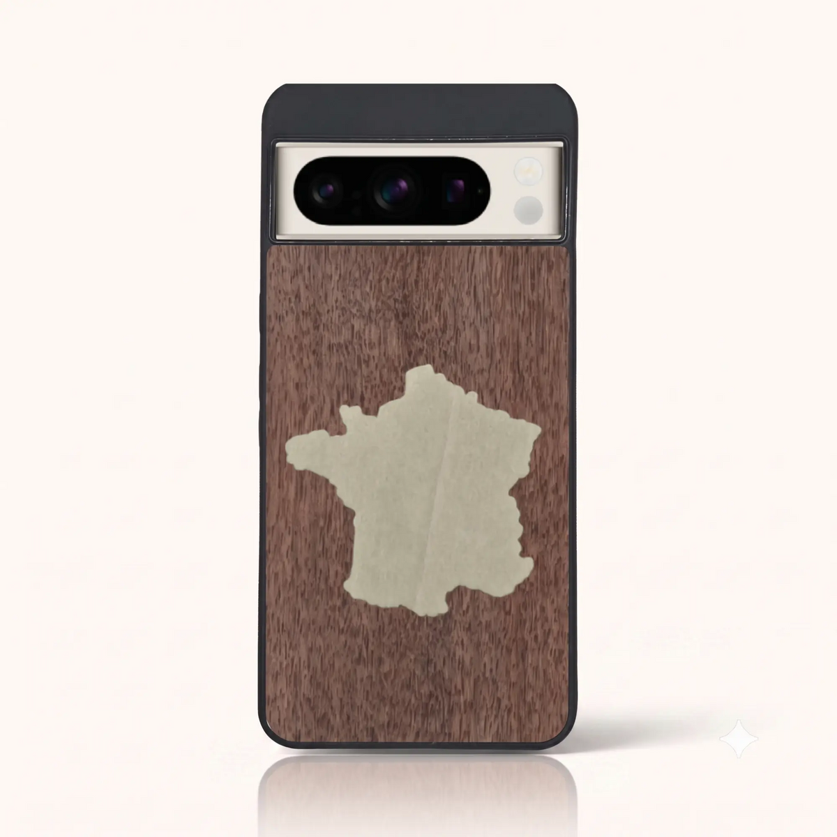 Coque en bois La France - pixel_8_pro